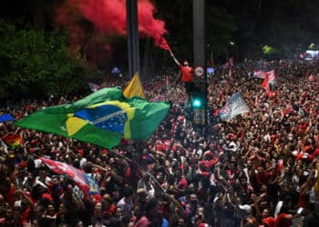 Assim comemorou-se a vitória de Lula no Brasil