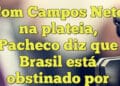 Com Campos Neto na plateia, Pacheco diz que Brasil está obstinado por queda nos juros