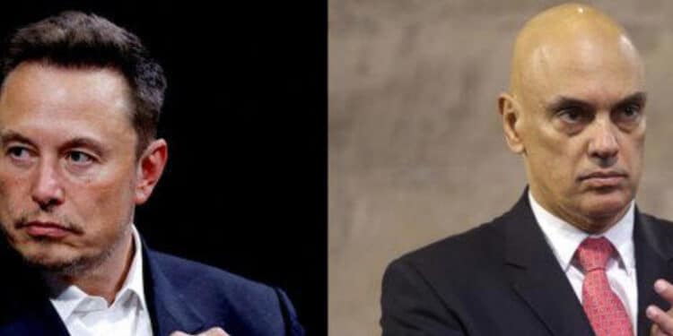 Robôs impulsionaram críticas de Elon Musk a Alexandre de Moraes no X, mostra estudo