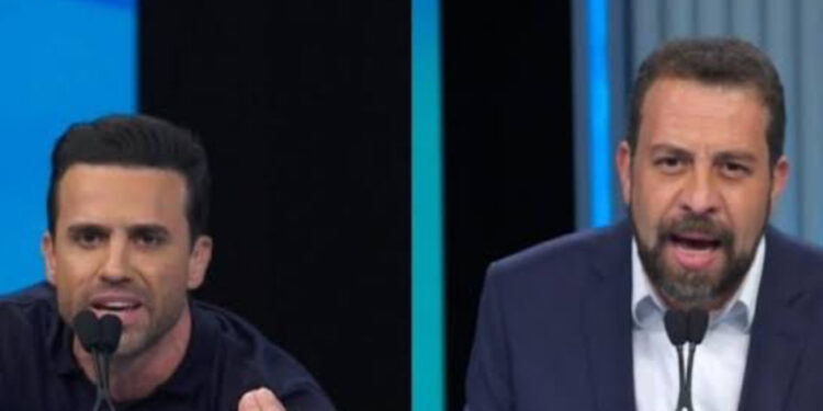 Boulos e Marçal polarizam debate da Globo, e Nunes se coloca como liberal em aceno à direita 45 Boulos e Marçal polarizam debate da Globo, e Nunes se coloca como liberal em aceno à direita