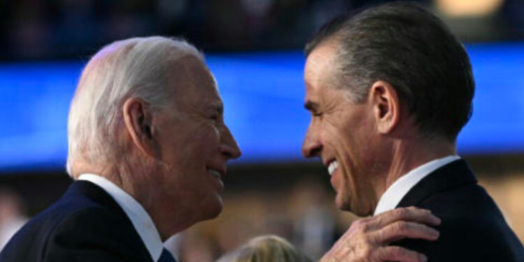 Biden concede perdão a Hunter Biden por casos de evasão fiscal e posse ilegal de arma