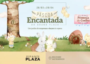 Grand Plaza traz Vila de Páscoa com cenários instagramáveis e presença do coelho