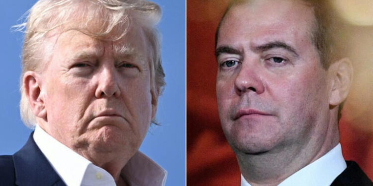 Trump posiciona dois submarinos nucleares em resposta a ameaças da Rússia 45 Trump posiciona dois submarinos nucleares em resposta a ameaças da Rússia